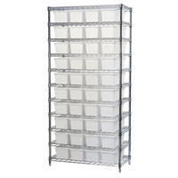 Wire Shelving Systems with Vantage Bins