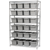 Wire Shelving Systems with AkroTubs