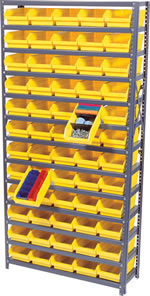 Shelving Systems with Shelf bins