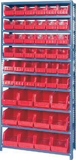 Giant Hopper Storage Units complete with giant stack plastic storage bins