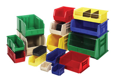 Ultra Stack and Hang Plastic Storage Bins by Quantum Storage Systems