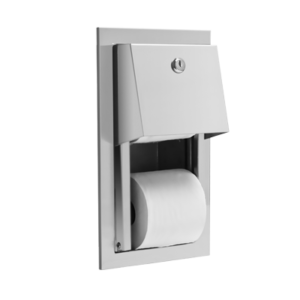 U841 - Dual Hooded Toilet Tissue Dispenser w/Auto Reserve - Recessed - Non-Controlled