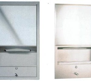 U210 - Paper Towel Dispenser, Liquid Soap Dispenser, Shelf and Mirrored Door