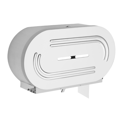 Double Roll Toilet Tissue Dispenser - Stainless Steel